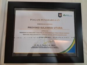 Pemprov Sulut Ukir Sejarah dan Prestasi Ganda: Provinsi Pertama Punya Perda Jaminan Sosial Ketenagakerjaan serta Raih Terbaik II Universal Coverage Zona Sulawesi 3 Pemprov Sulut Ukir Sejarah dan Prestasi Ganda: Provinsi Pertama Punya Perda Jaminan Sosial Ketenagakerjaan serta Raih Terbaik II Universal Coverage Zona Sulawesi