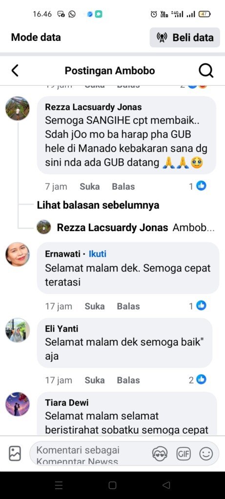 Calvin Castro: Gubernur YSK Tetap Koordinasi Penanganan Sangihe Meski Tak Hadir Langsung, Bantuan Logistik, Keamanan, Hingga Energi Terbarukan Dijalankan! 3 Calvin Castro: Gubernur YSK Tetap Koordinasi Penanganan Sangihe Meski Tak Hadir Langsung, Bantuan Logistik, Keamanan, Hingga Energi Terbarukan Dijalankan!